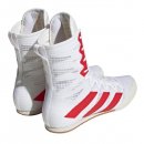 Боксерки Adidas Box Hog 4 - бело-красные